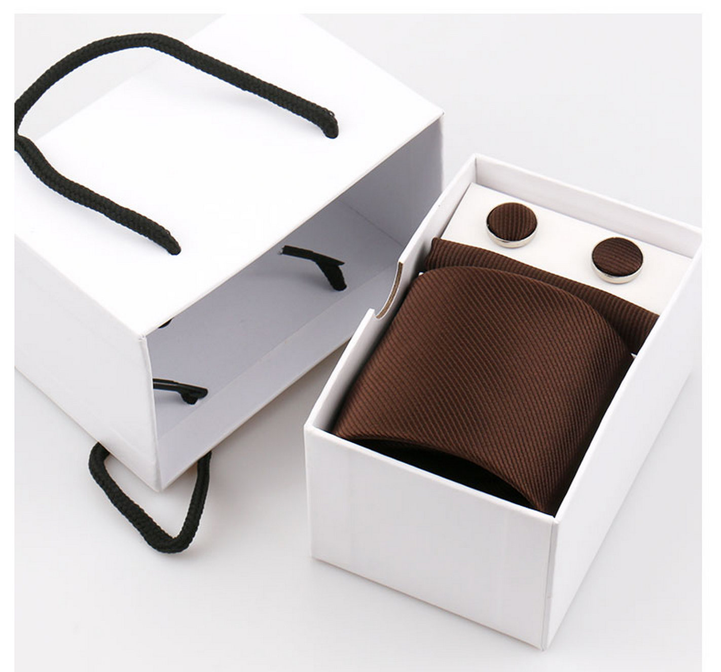 طقم ربطة عنق أنيق للرجال 7.5 س - مراجعة Neck Tie Set Box وسعره
