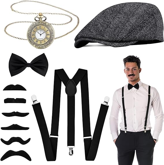زي تنكري للعصابة والجاتسبي للر - مراجعة Men'S Accessories In The 1920S وسعره
